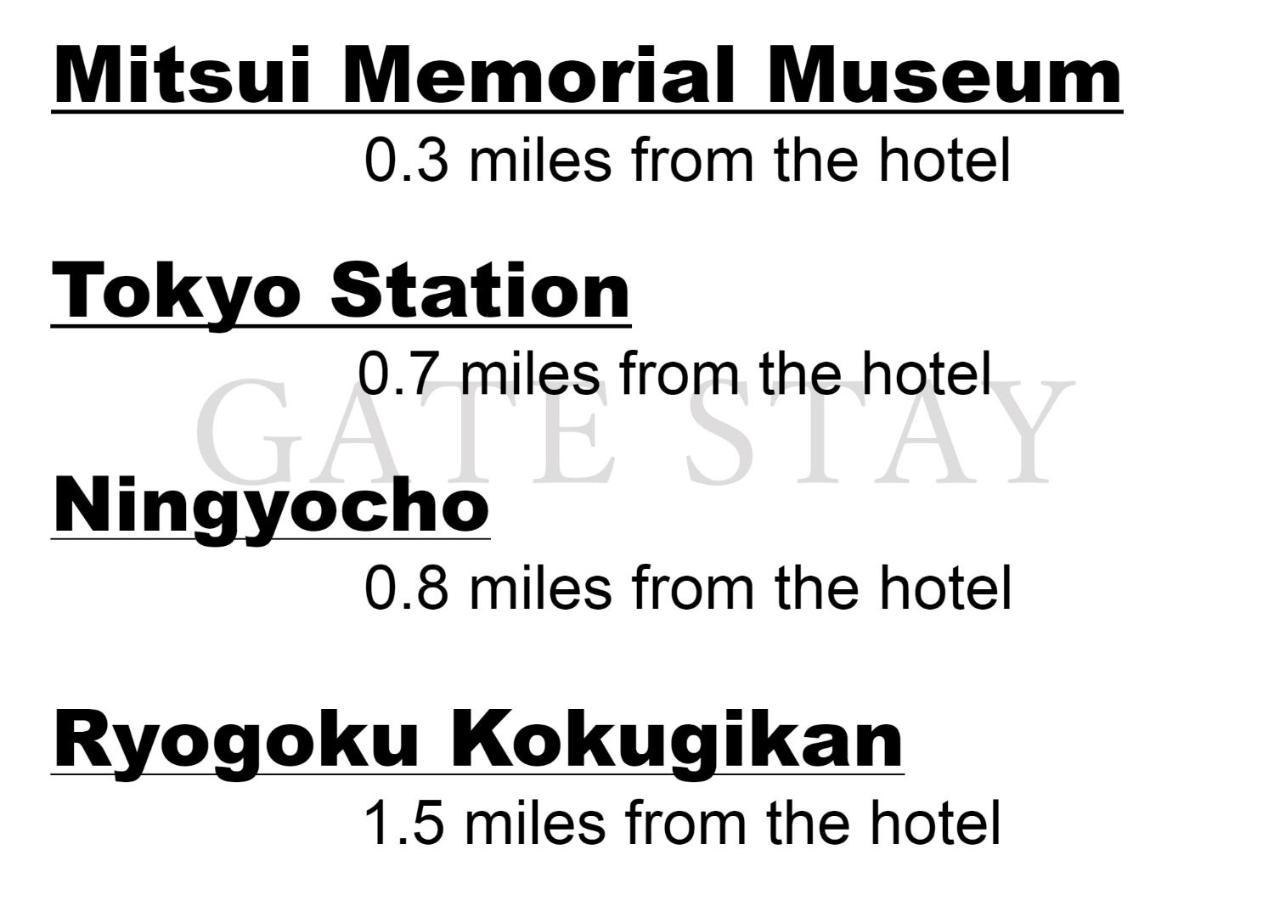 GATE STAY Premium Nihonbashi Präfektur Tokio Exterior foto